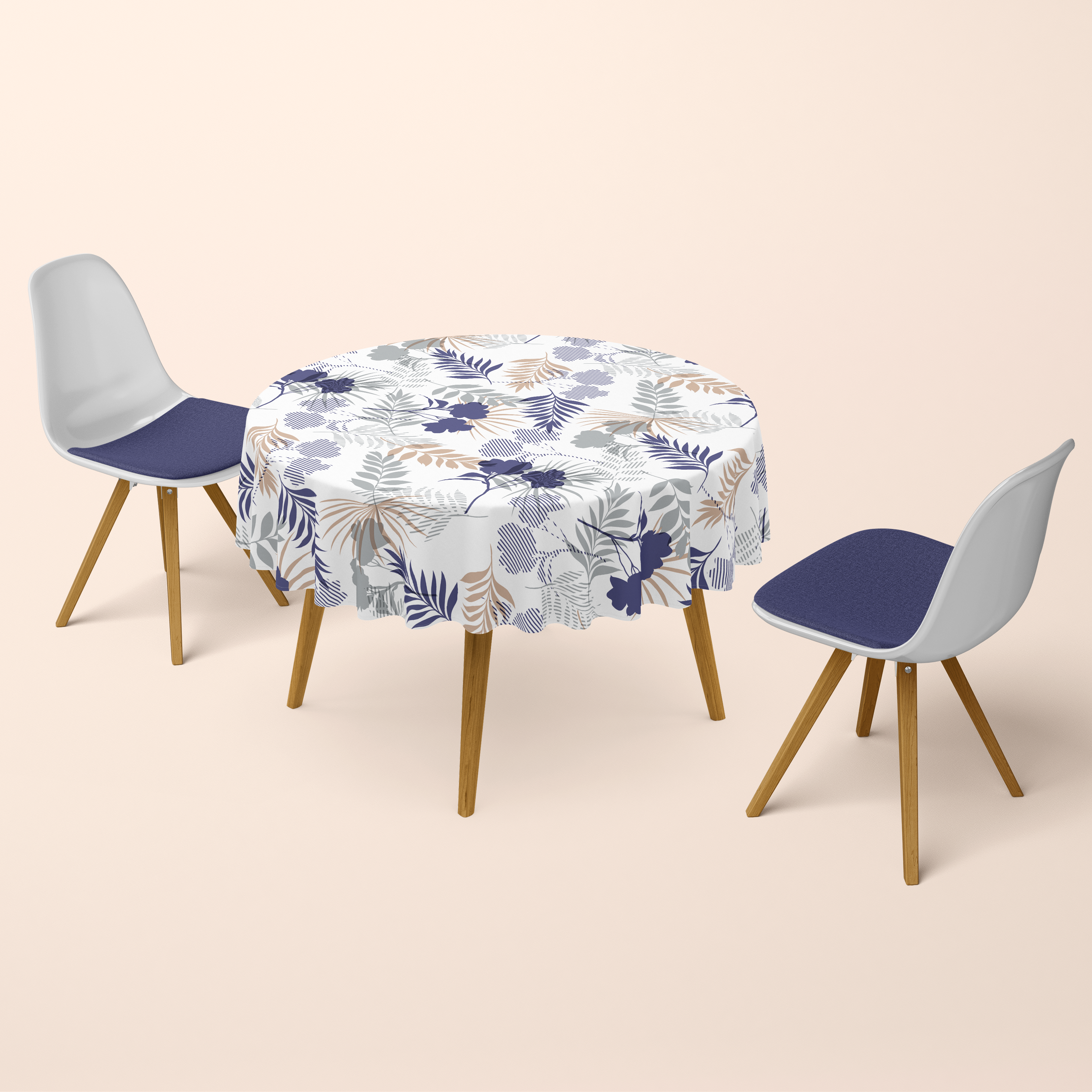 Nappe de table ronde Botanical imprimé