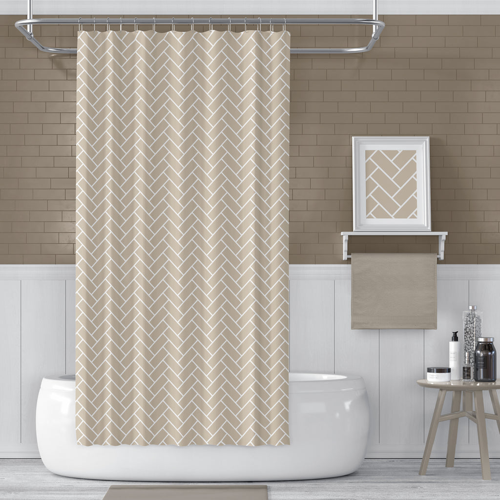 Rideau de Douche Karo Imprimé Imperméable 180 * 200cm