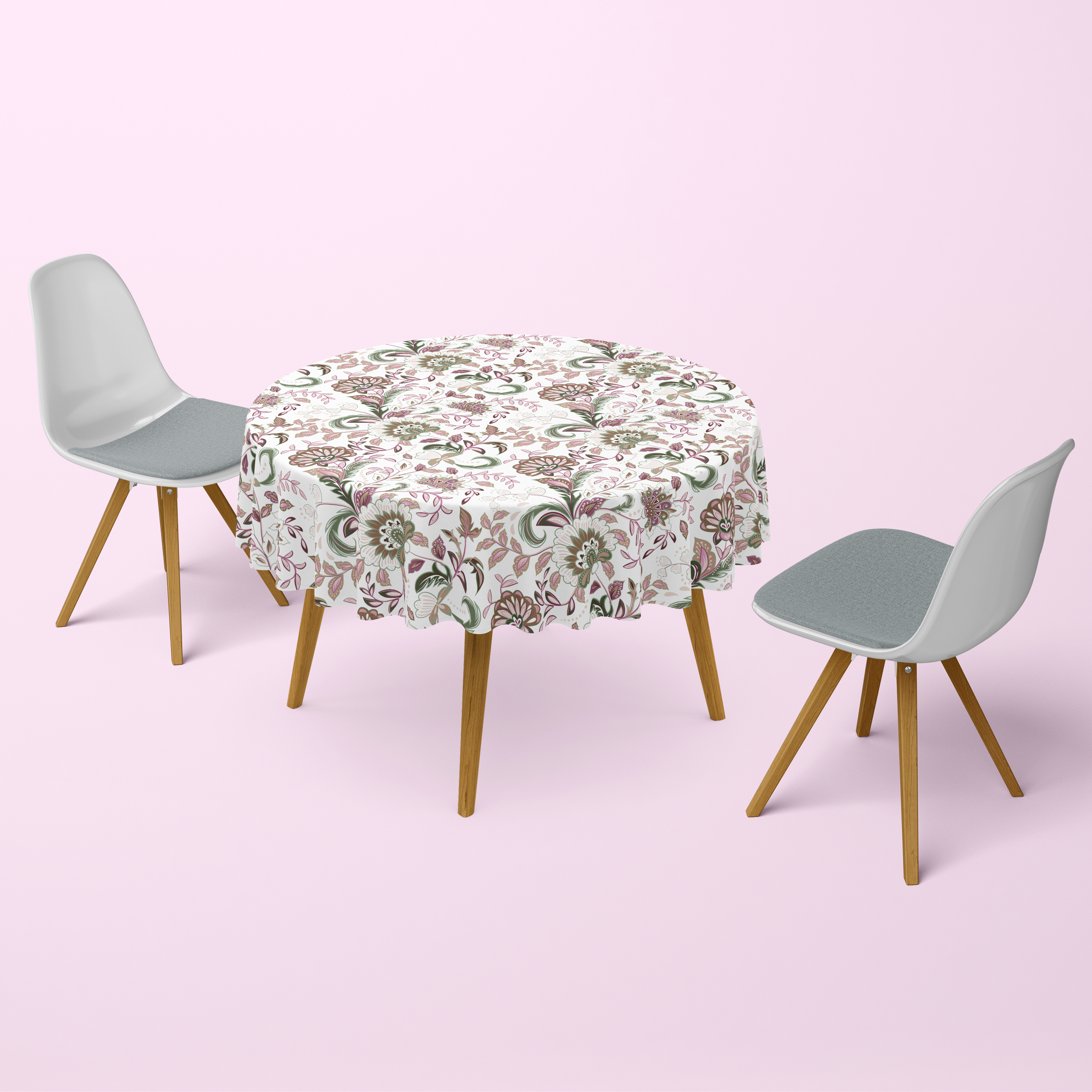 Nappe de table ronde Heather imprimé