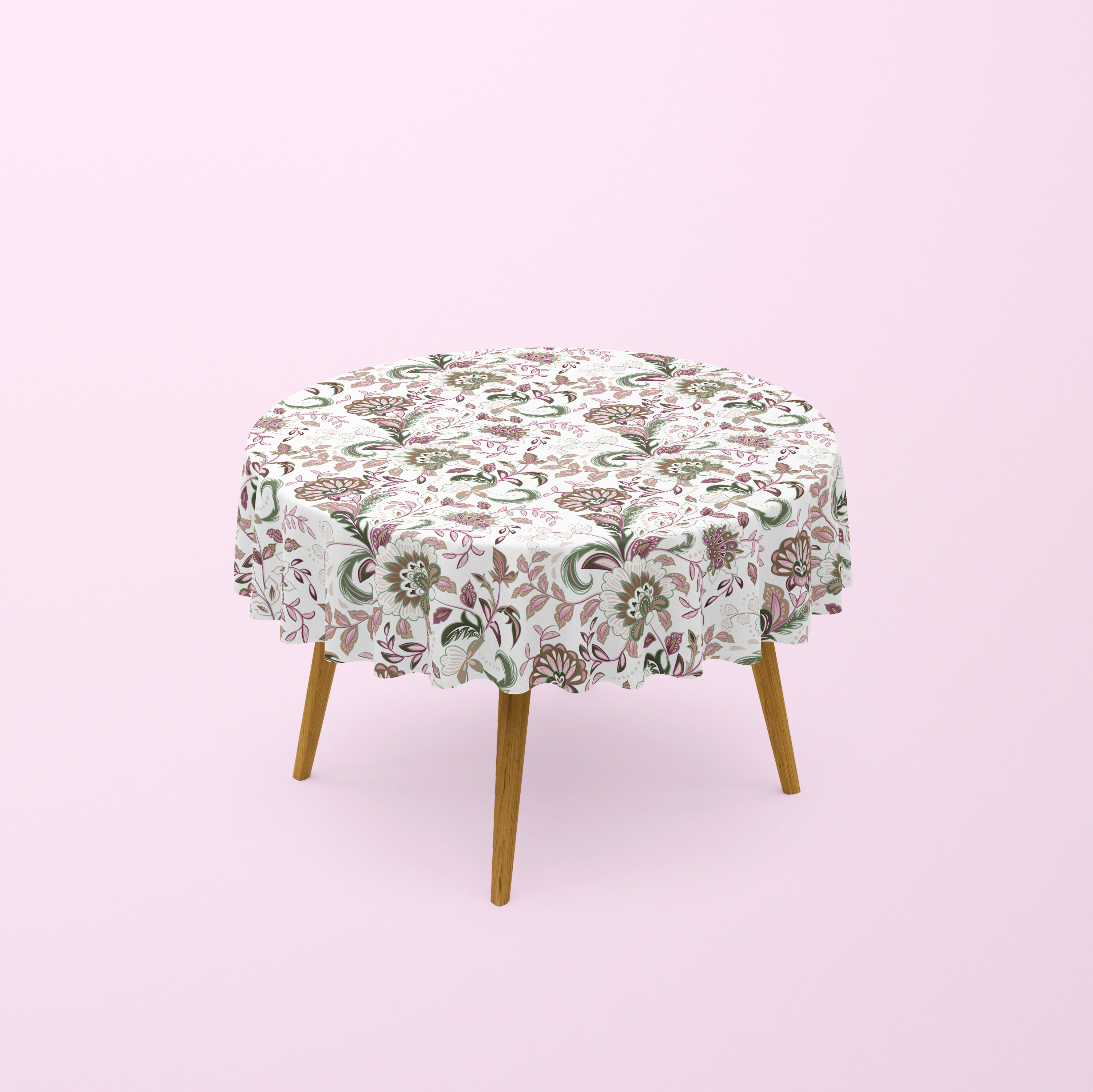 Nappe de table ronde Heather imprimé