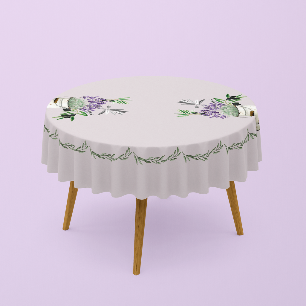 Nappe de table ronde 150cm imprimé
