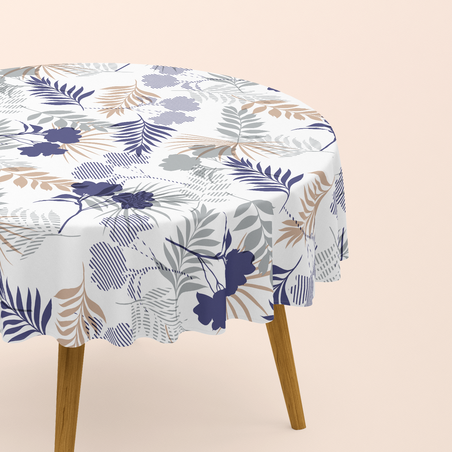 Nappe de table ronde Botanical imprimé