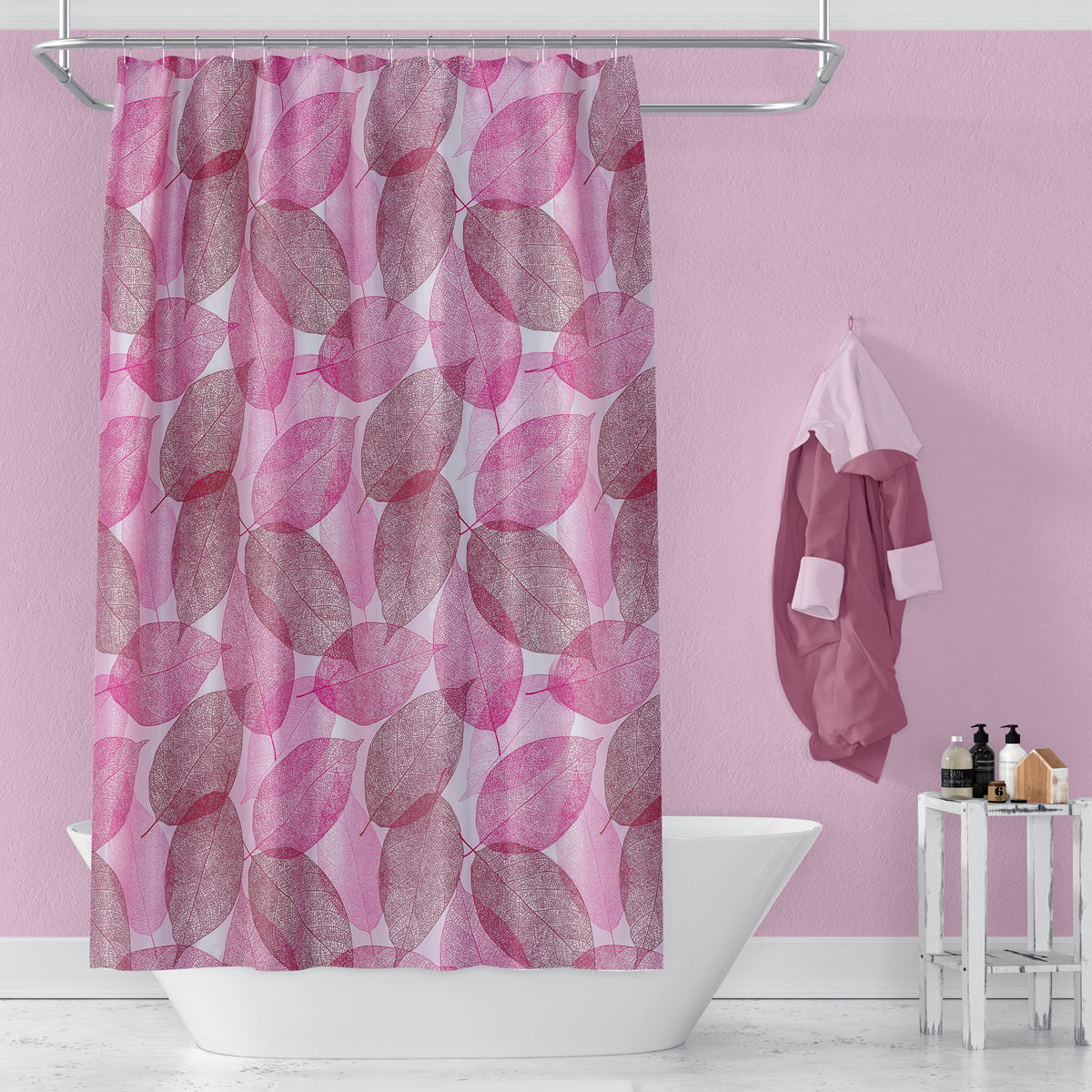 Rideau de Douche Yaprak Imprimé Imperméable 180 * 200cm