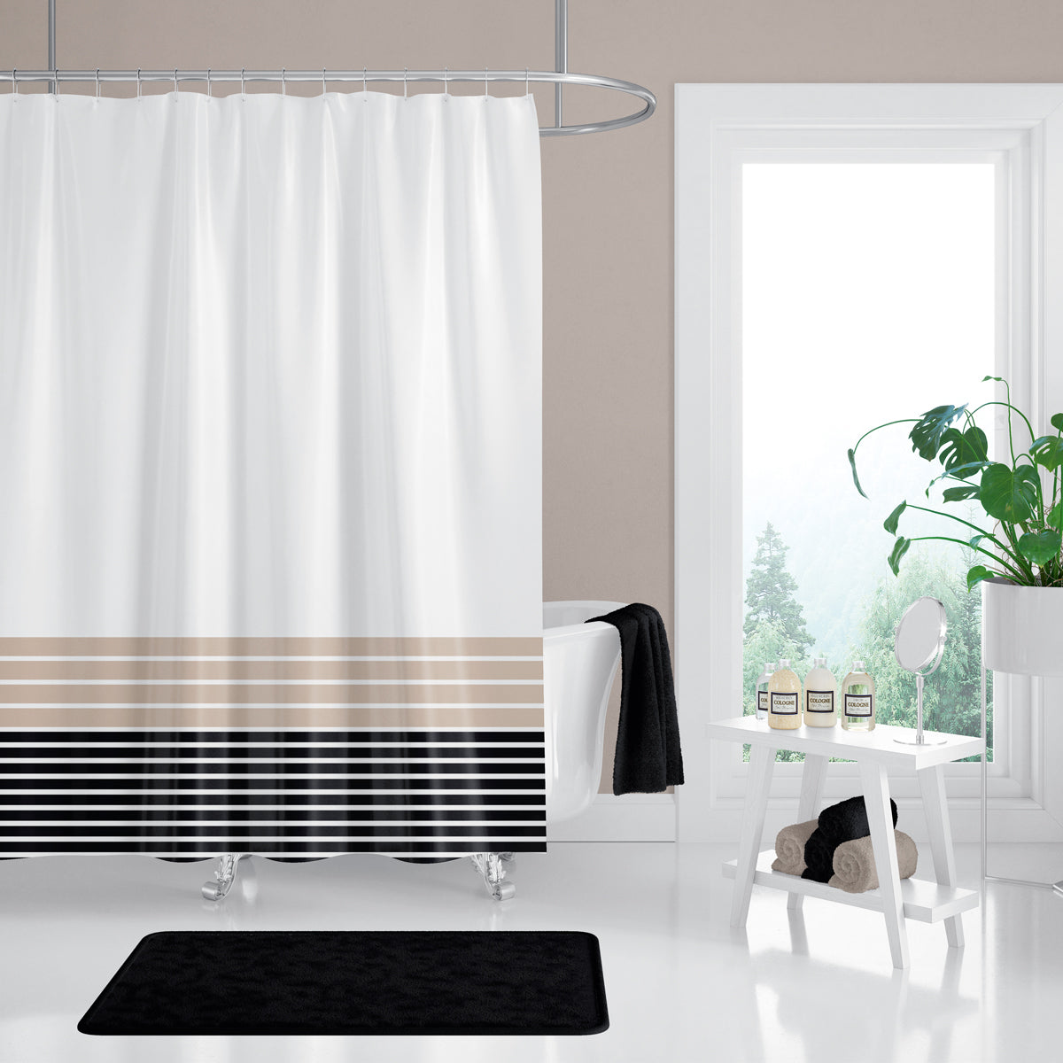 Rideau de Douche Kapak Imprimé Imperméable 180 * 200cm