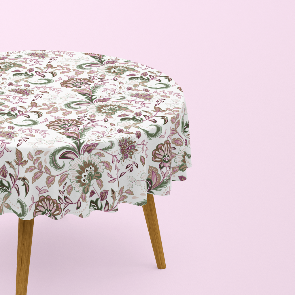 Nappe de table ronde Heather imprimé