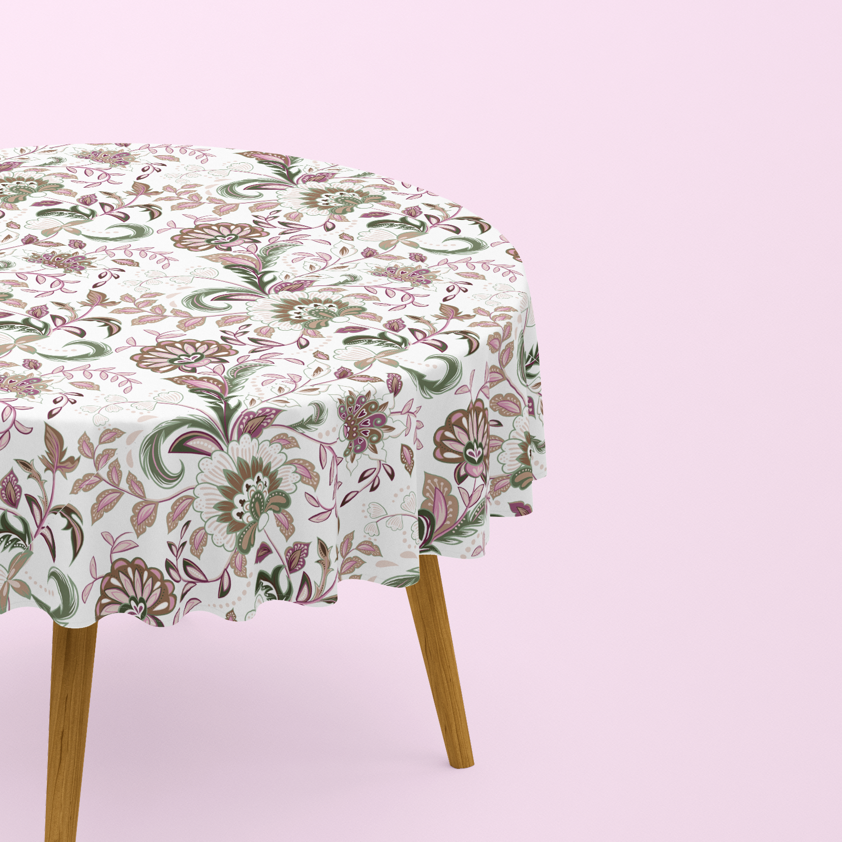 Nappe de table ronde Heather imprimé