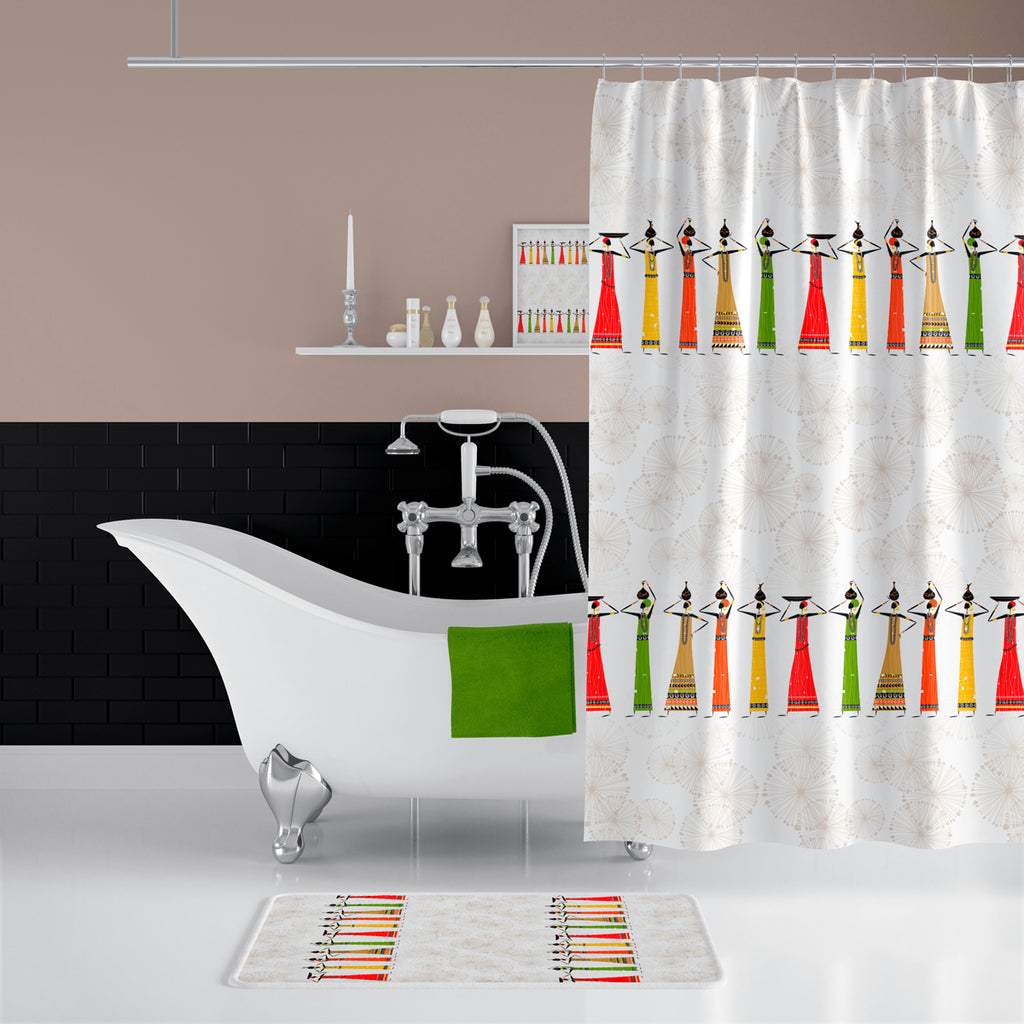 Rideau de Douche Afrika Imprimé Imperméable 180 * 200cm
