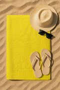 Serviette jaune 70 * 150cm