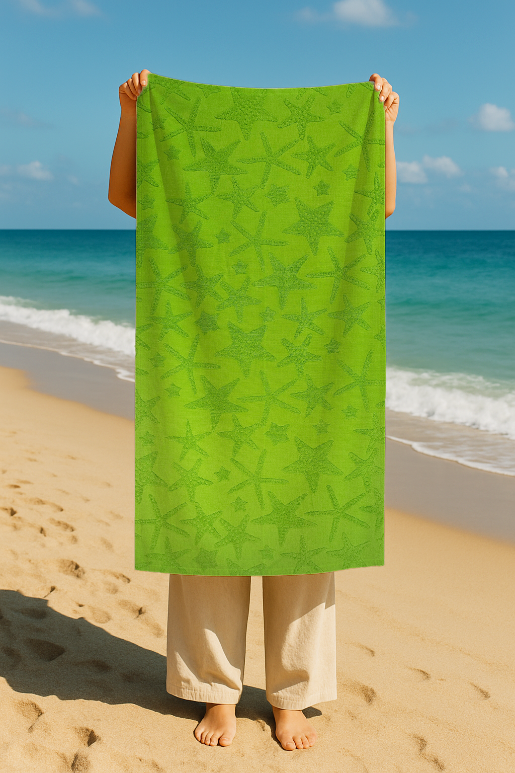 Serviette vert 70 * 150cm