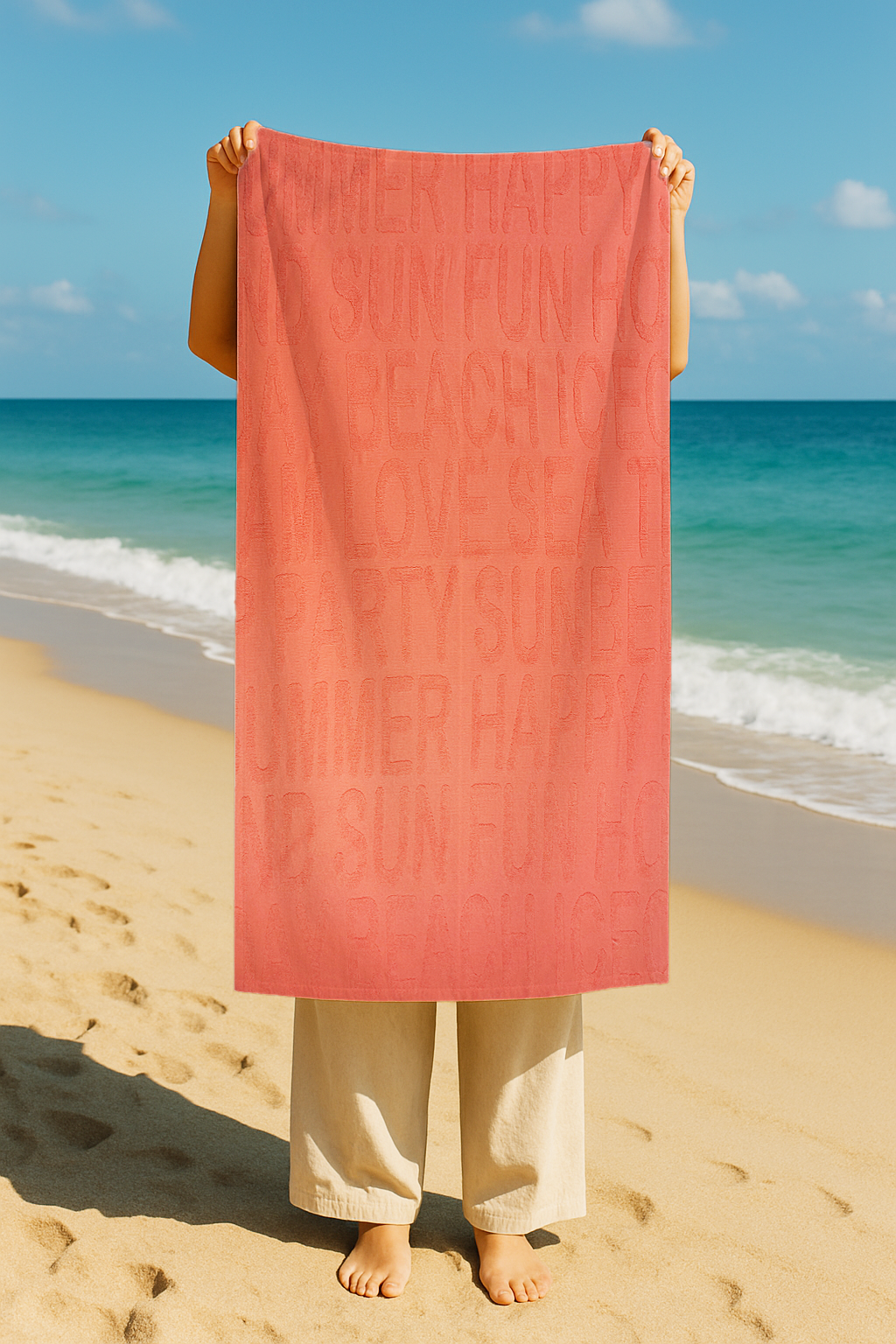 Serviette pèche 70 * 150cm