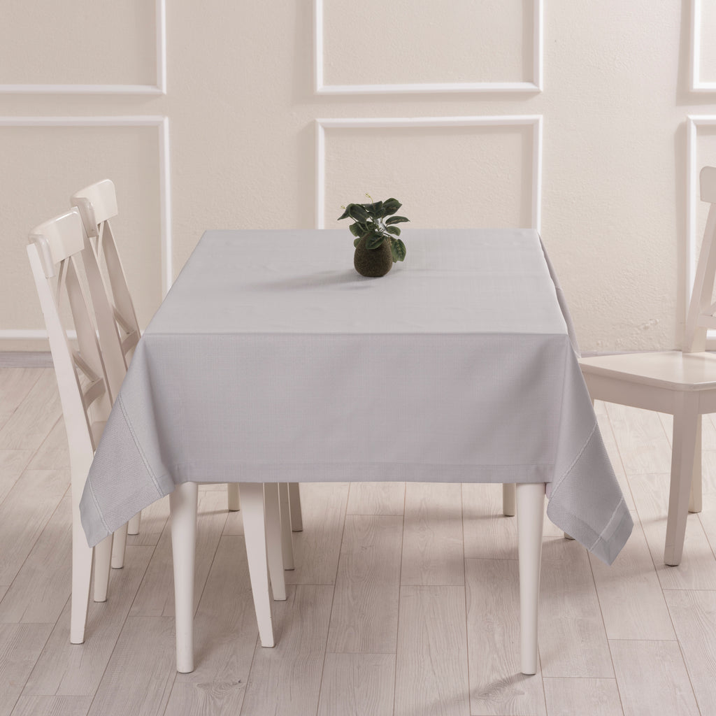 Nappe de table rectangulaire Nora Gris – 160×220 cm