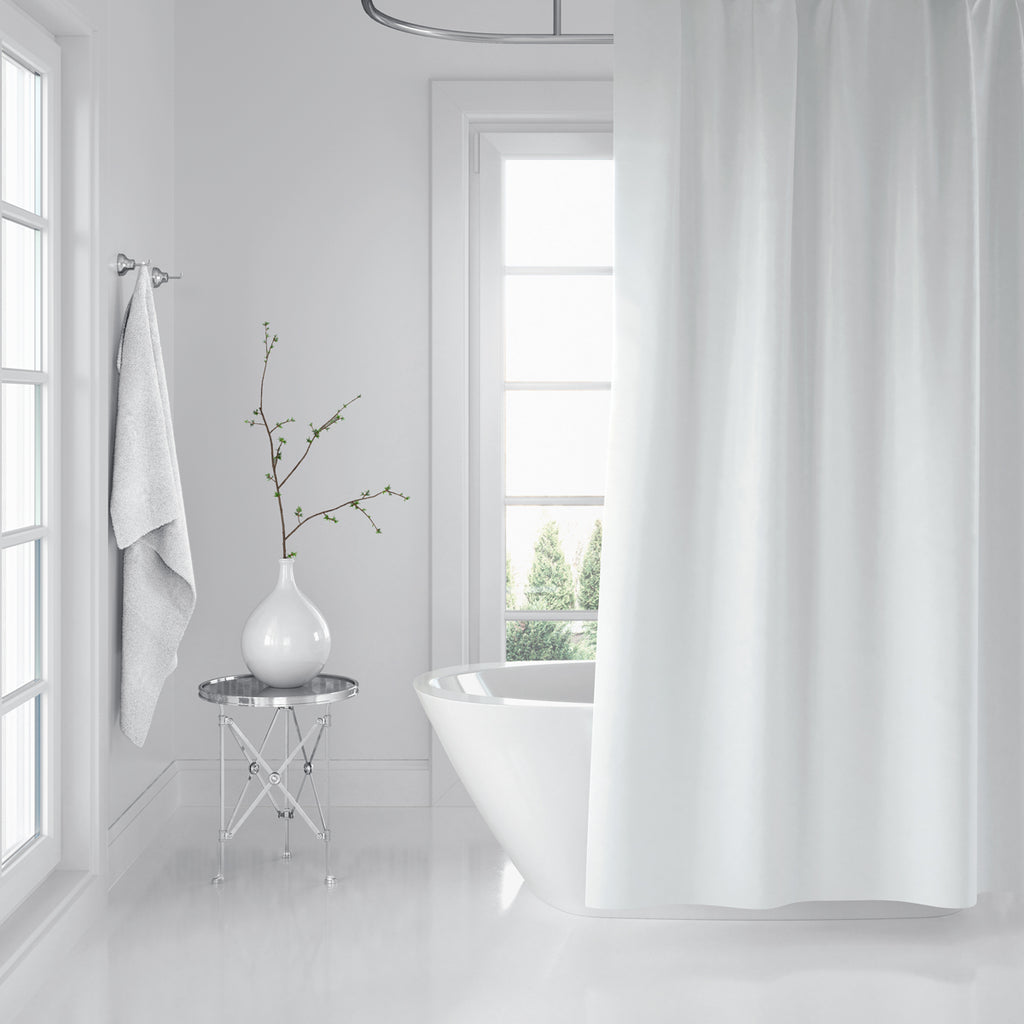 Rideau de Douche Blanc Imperméable 180 * 200cm