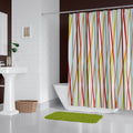 Rideau de Douche Stripe Imprimé Imperméable 180 * 200cm