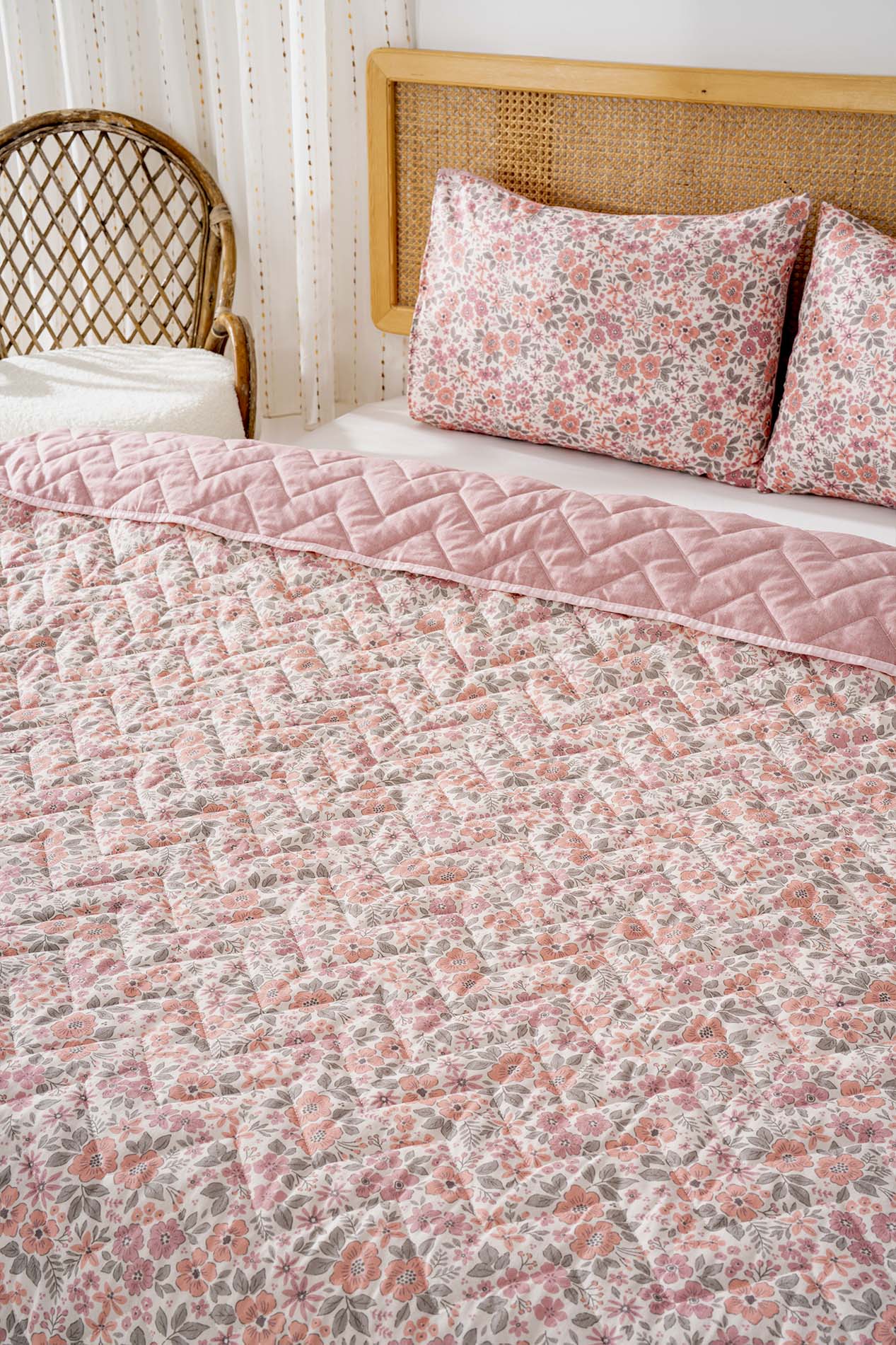 Ensemble de housse de couette double Pembe Bahar