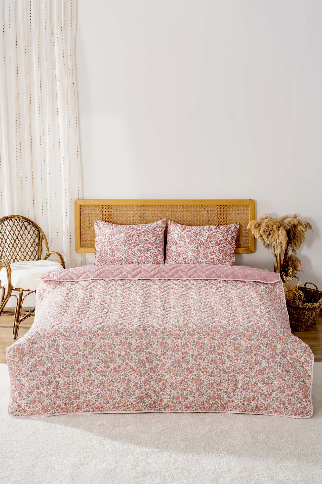 Couette bombée en polycoton Pembe bahar