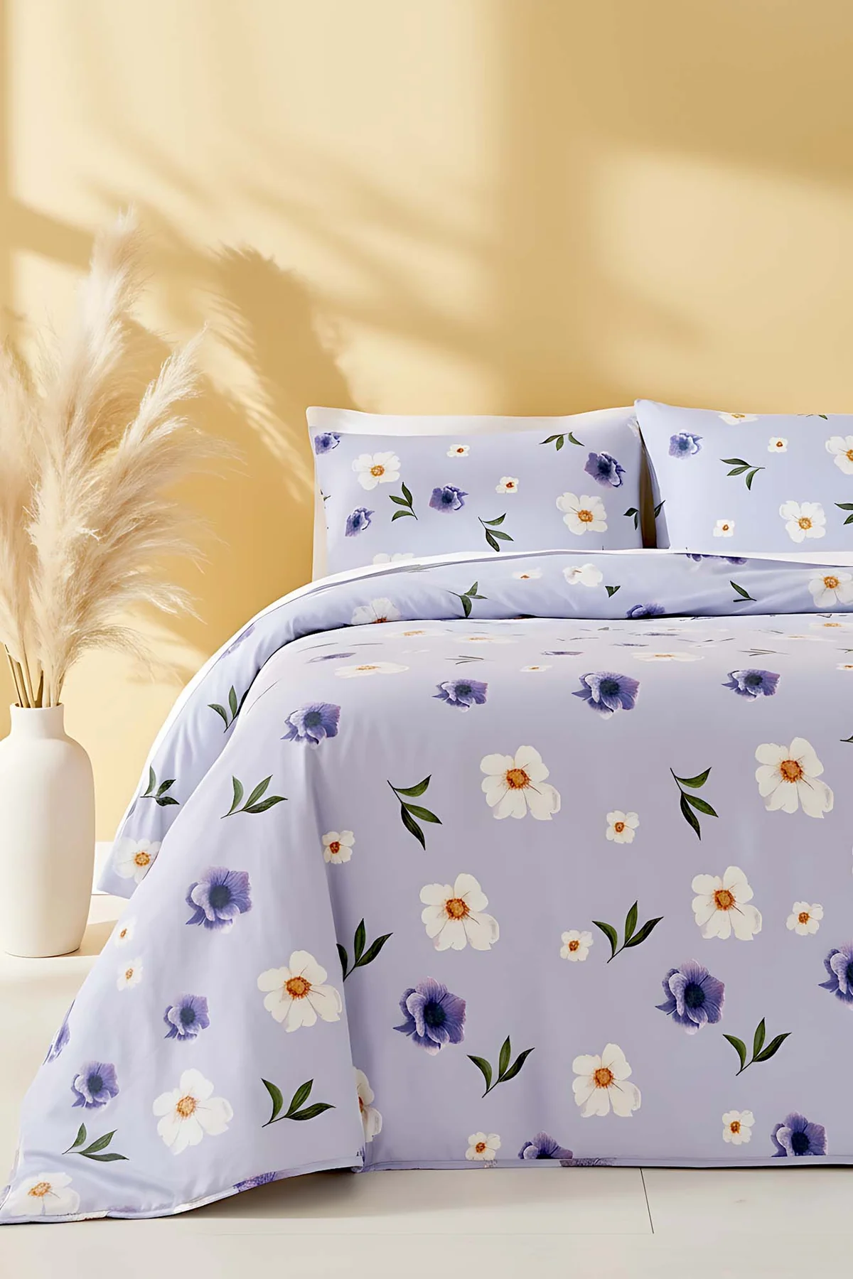 Ensemble de housse de couette double kır çiçekleri