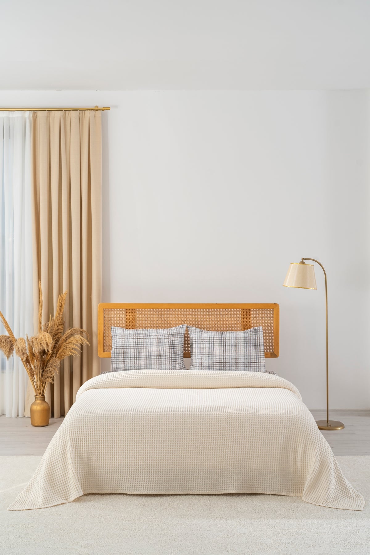 Parure de Piqué en Coton – 4 Pièces | Design Naturel & Moderne