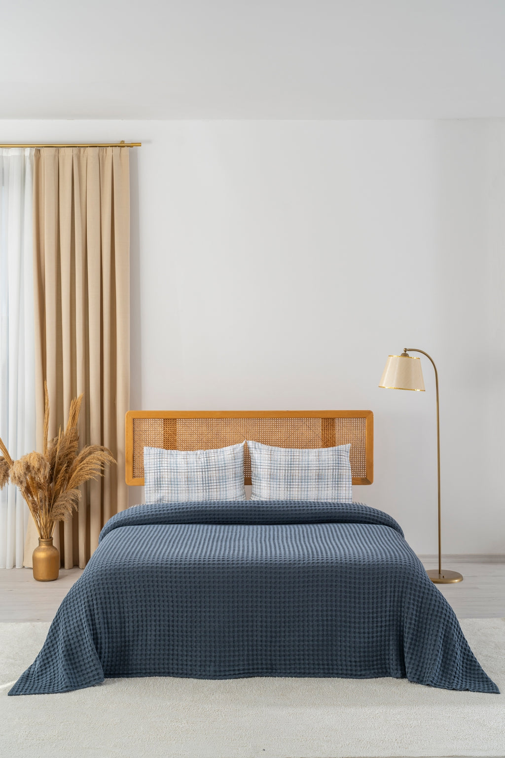 Parure de Piqué en Coton – 4 Pièces | Design Naturel & Moderne