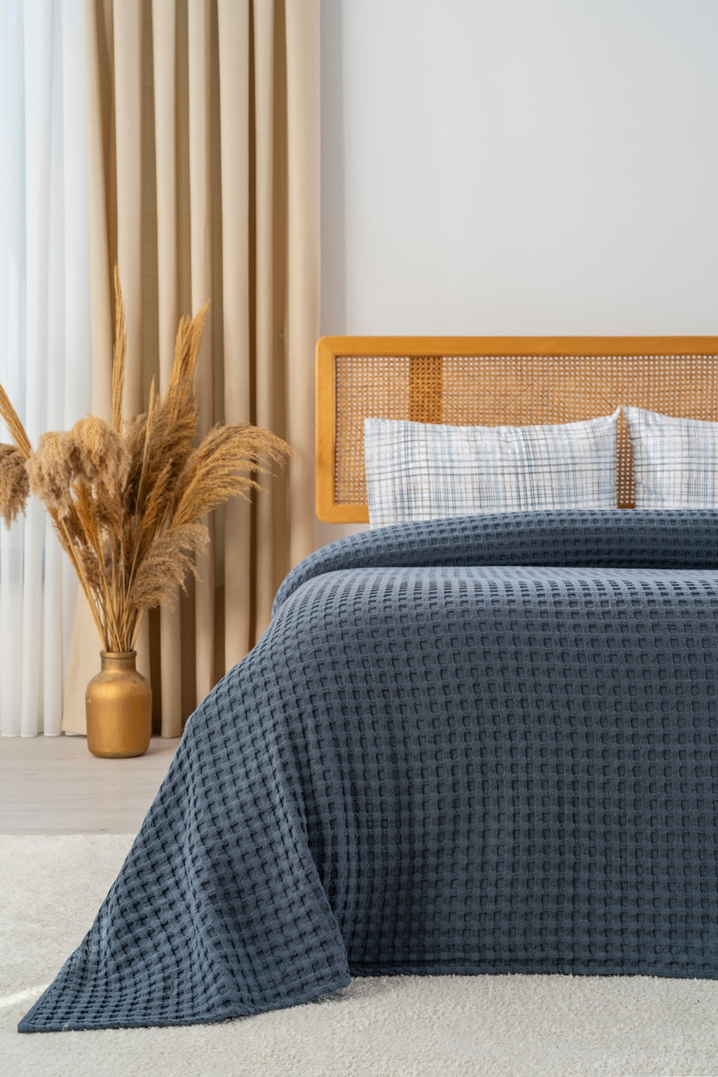 Parure de Piqué en Coton – 4 Pièces | Design Naturel & Moderne