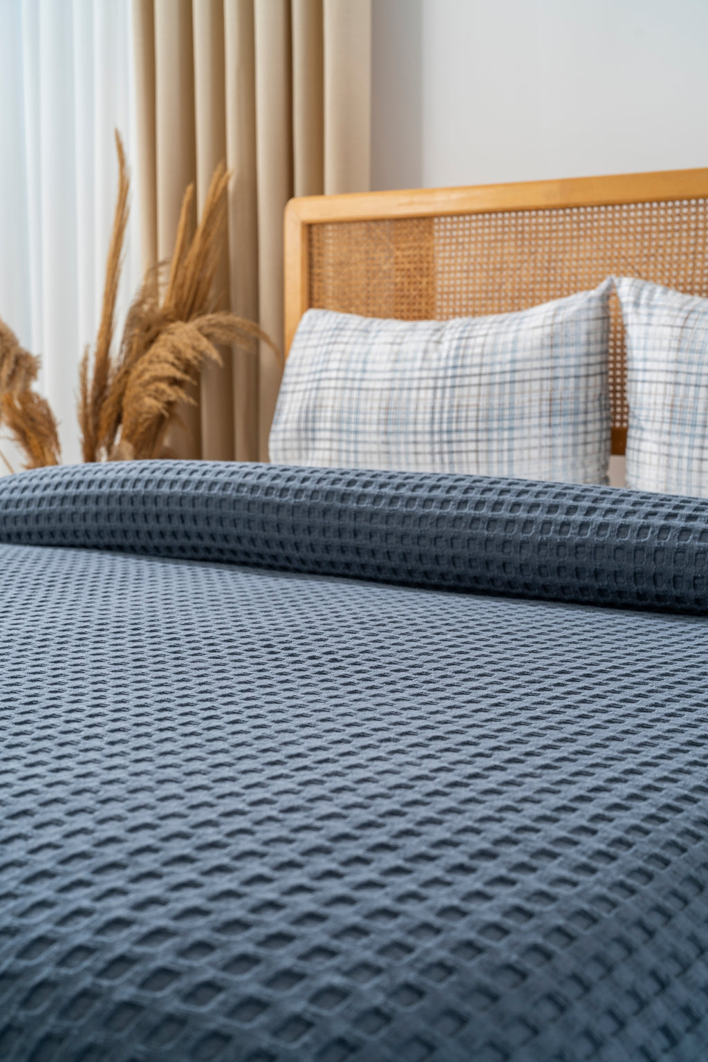 Parure de Piqué en Coton – 4 Pièces | Design Naturel & Moderne