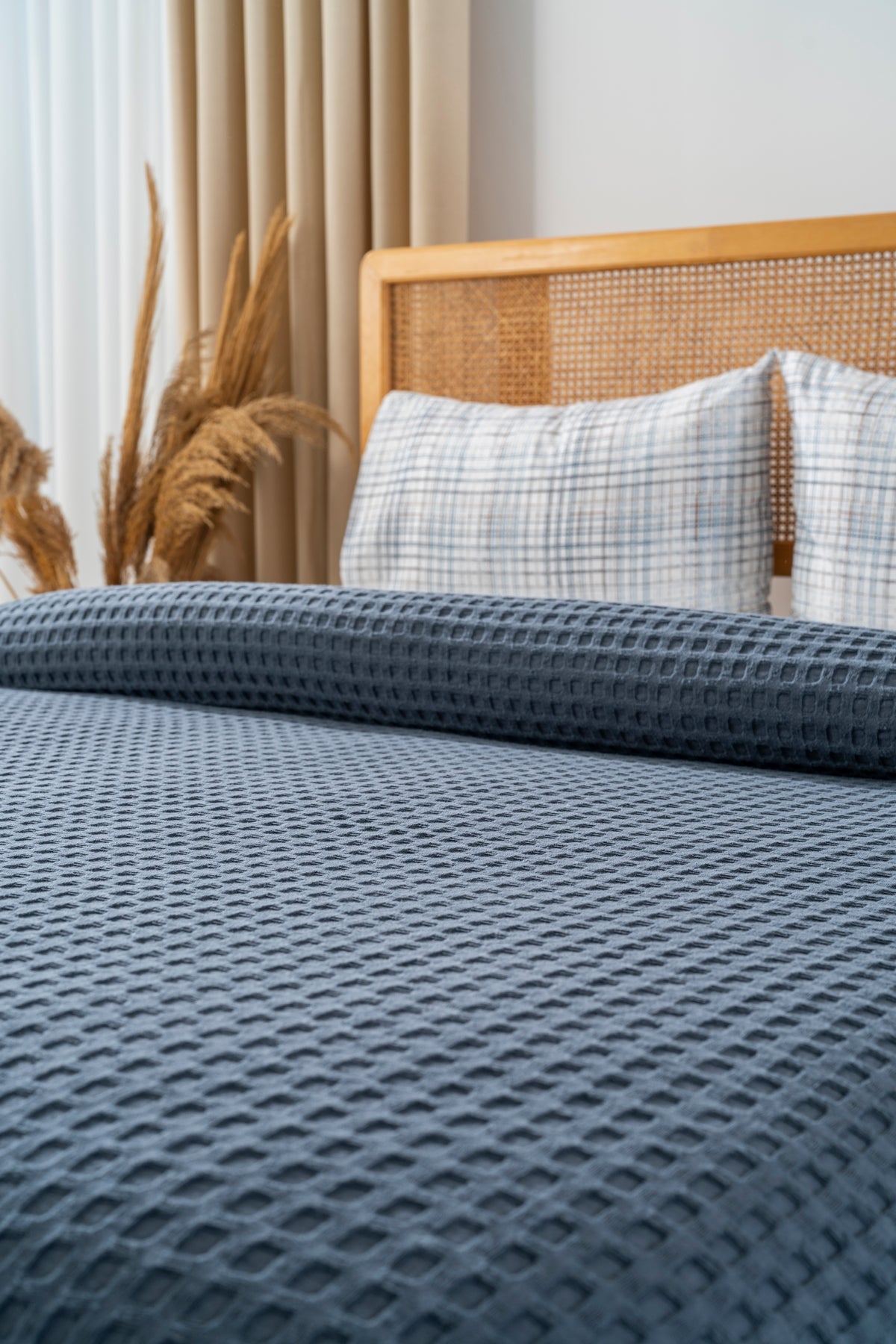 Parure de Piqué en Coton – 4 Pièces | Design Naturel & Moderne