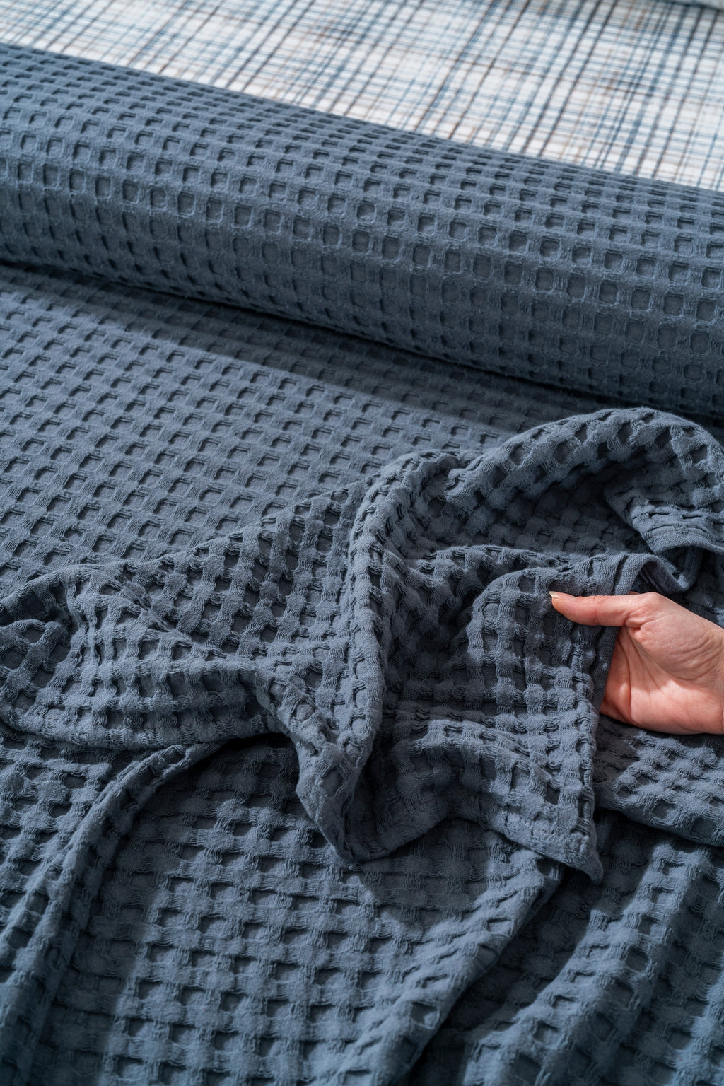 Parure de Piqué en Coton – 4 Pièces | Design Naturel & Moderne