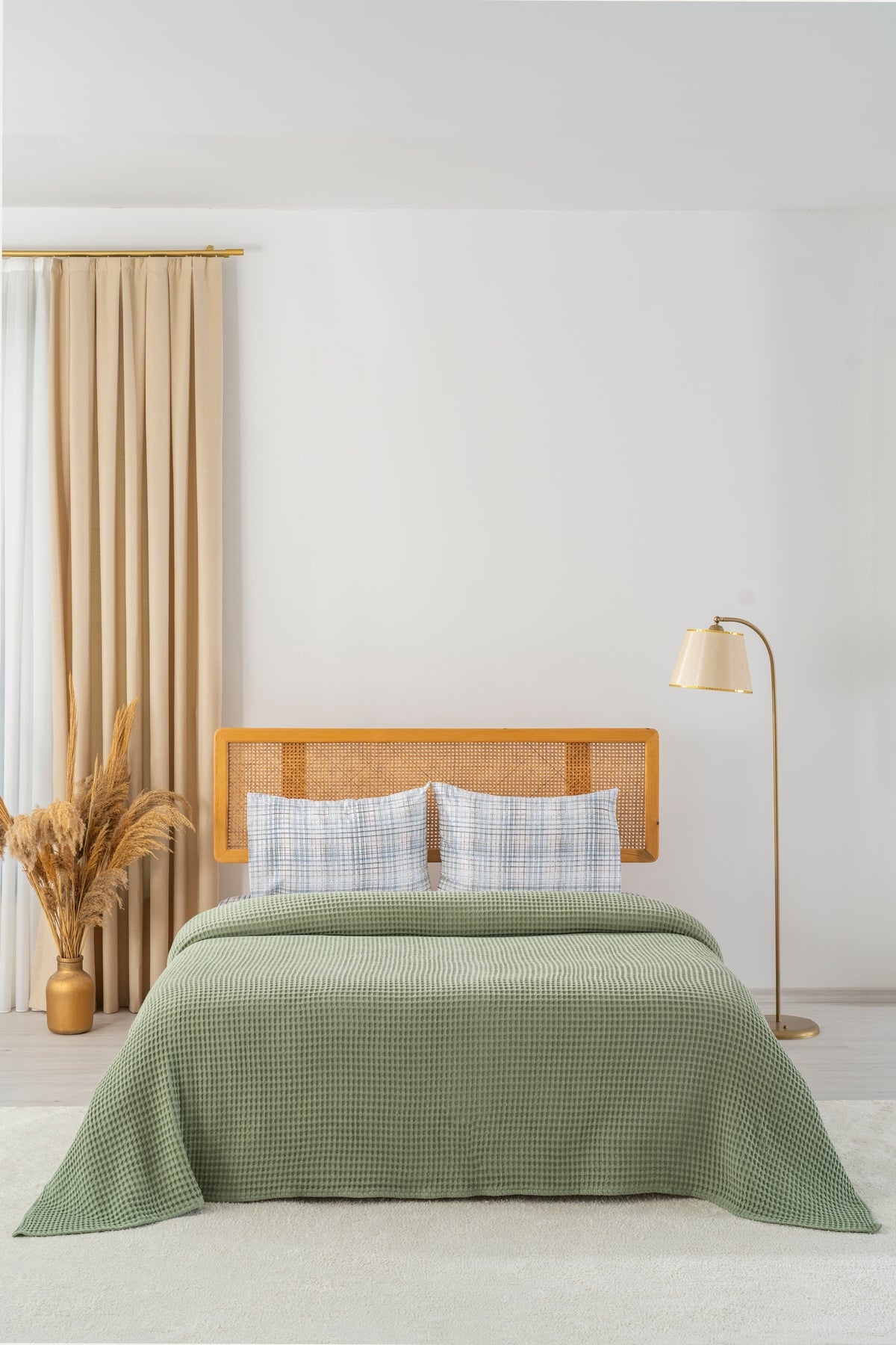 Parure de Piqué en Coton – 4 Pièces | Design Naturel & Moderne