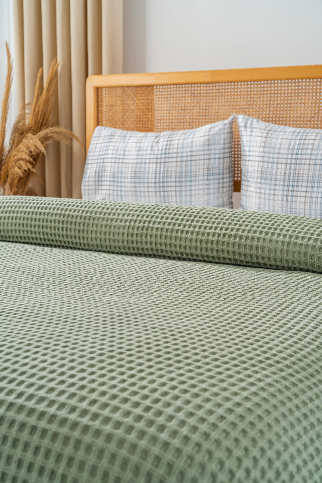 Parure de Piqué en Coton – 4 Pièces | Design Naturel & Moderne