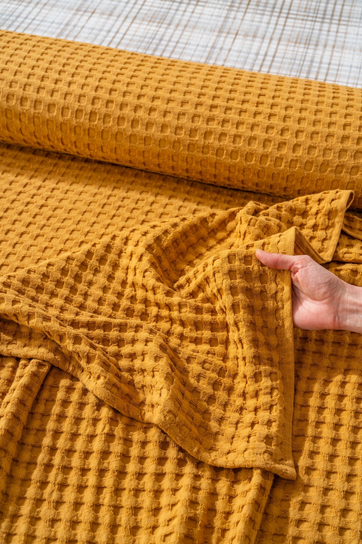 Parure de Piqué en Coton – 4 Pièces | Design Naturel & Moderne