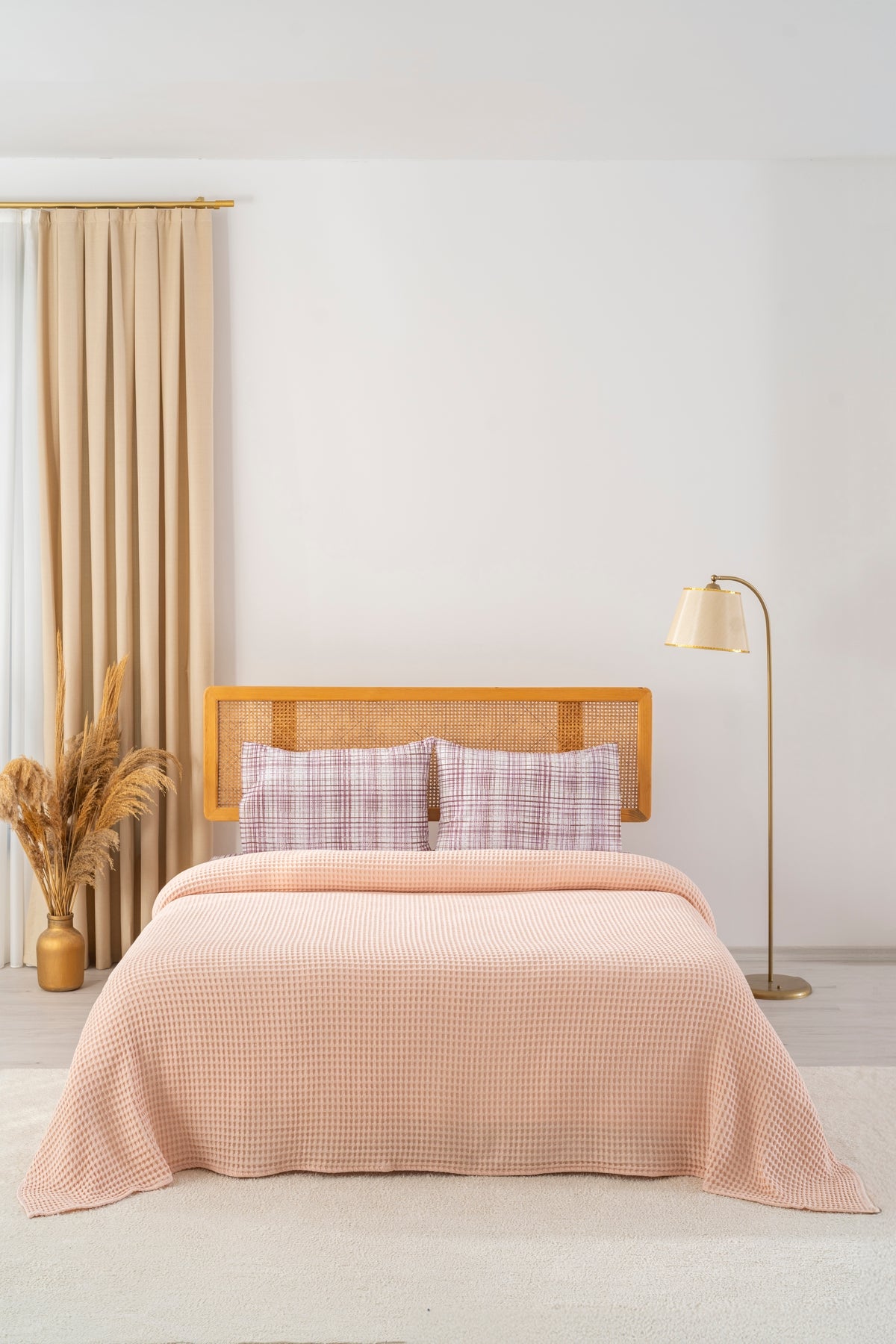 Parure de Piqué en Coton – 4 Pièces | Design Naturel & Moderne