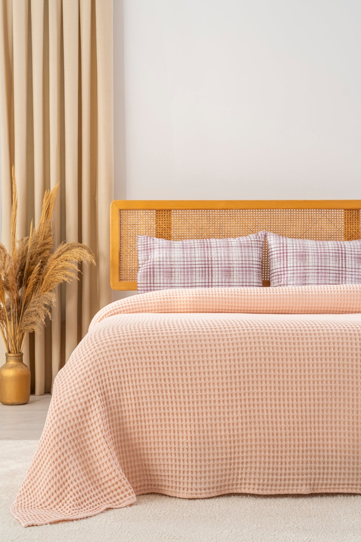 Parure de Piqué en Coton – 4 Pièces | Design Naturel & Moderne