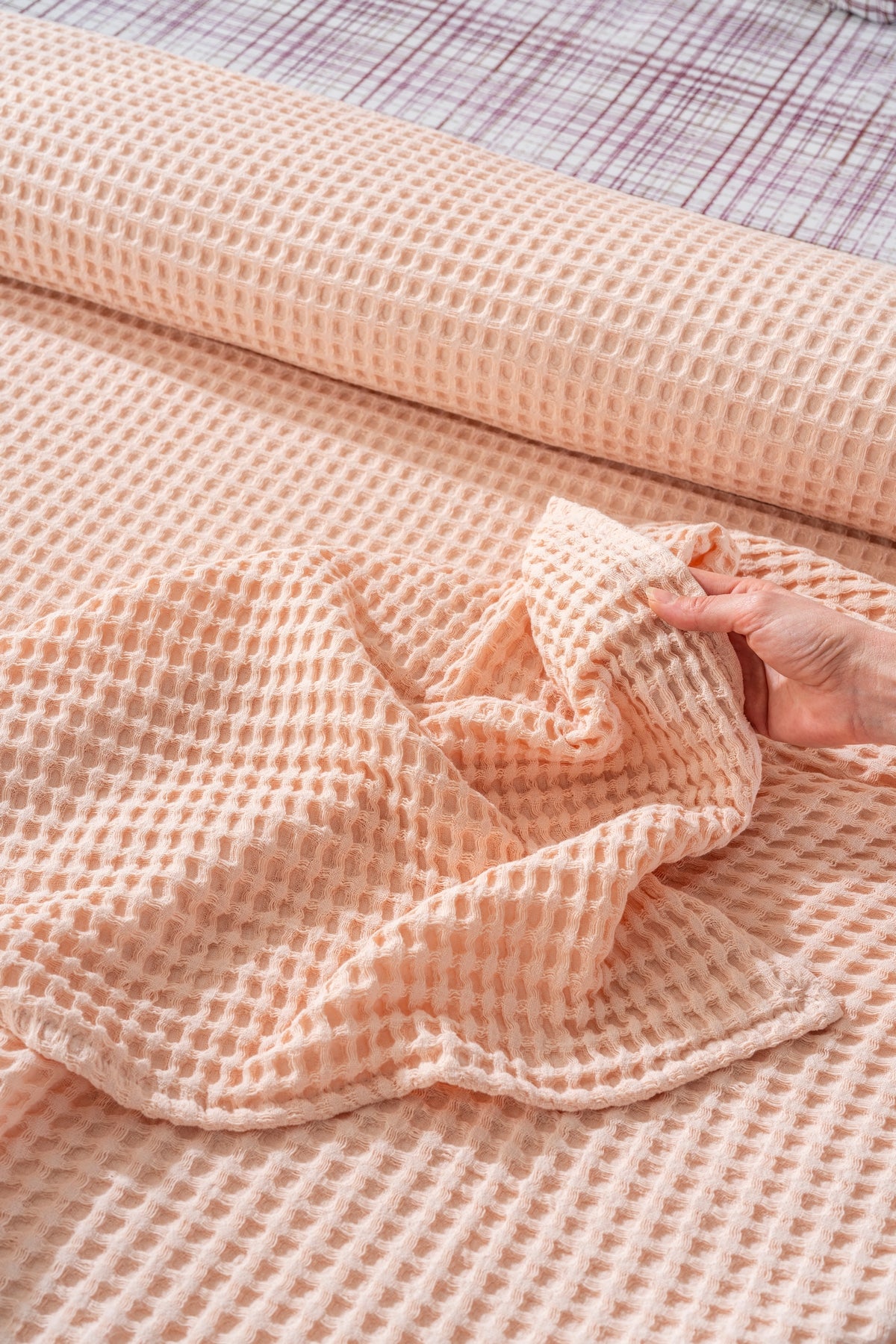 Parure de Piqué en Coton – 4 Pièces | Design Naturel & Moderne