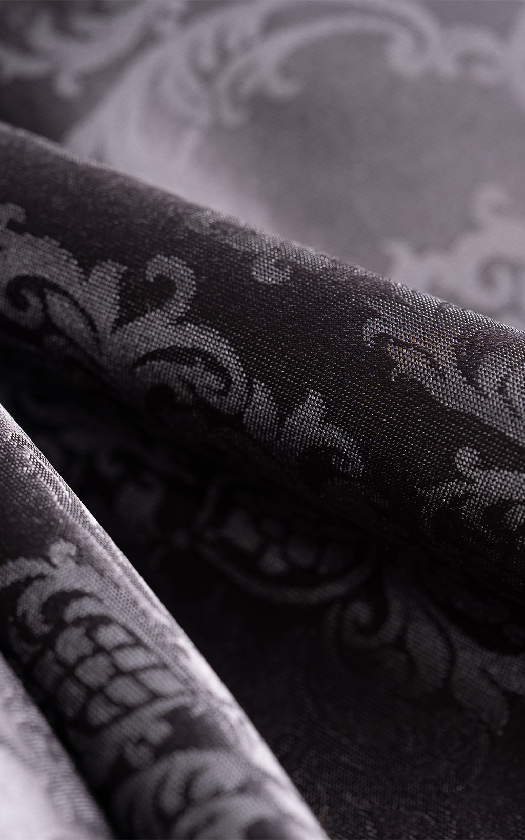 Nappe de table ronde – 160 cm en Jacquard Noir