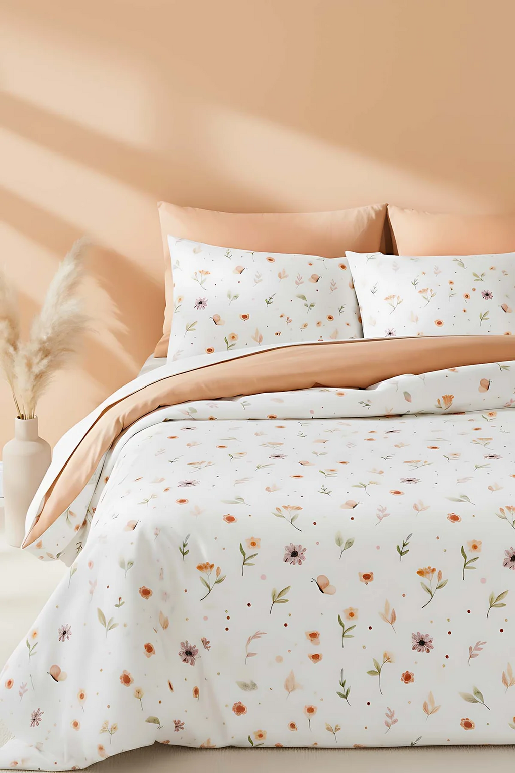 Ensemble de housse de couette Double Soft Çiçekli