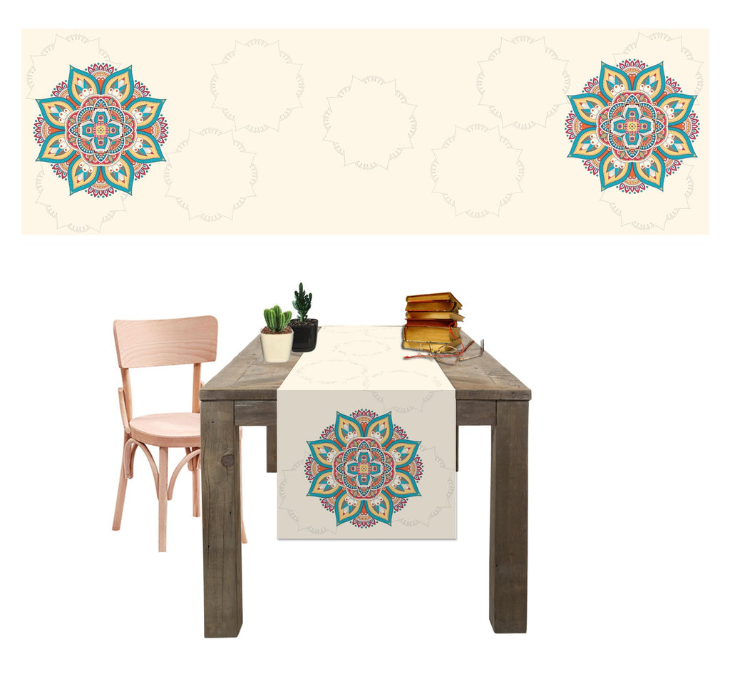 Chemin de Table Imprimé Géométrique 45/150 cm