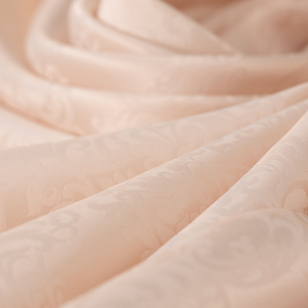 Nappe de table ronde – 160 cm en Jacquard Beige