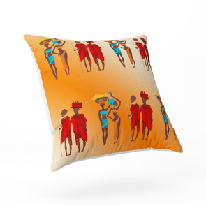 4 housses de coussin African, 40*40cm