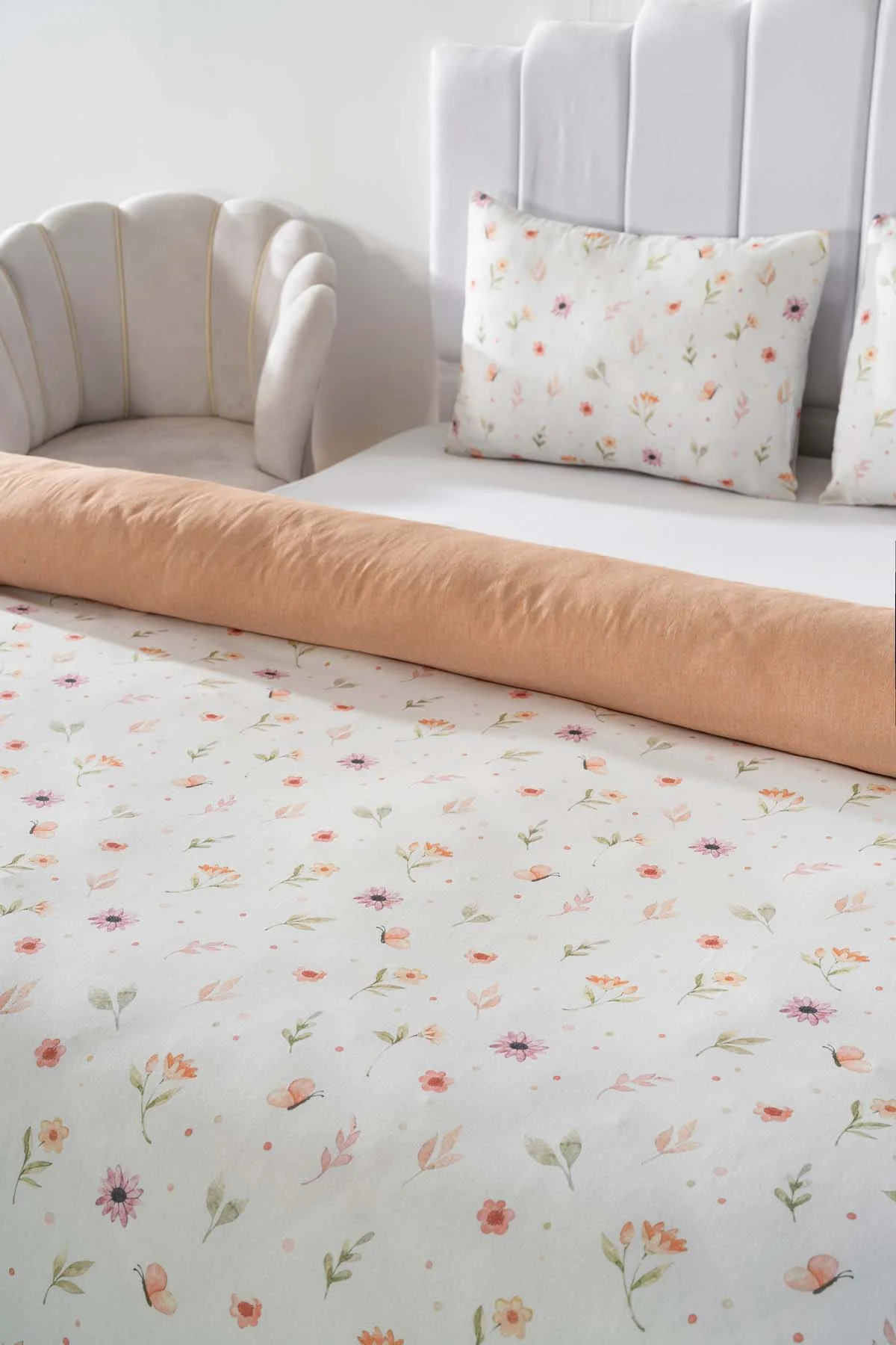 Ensemble de housse de couette Double Soft Çiçekli